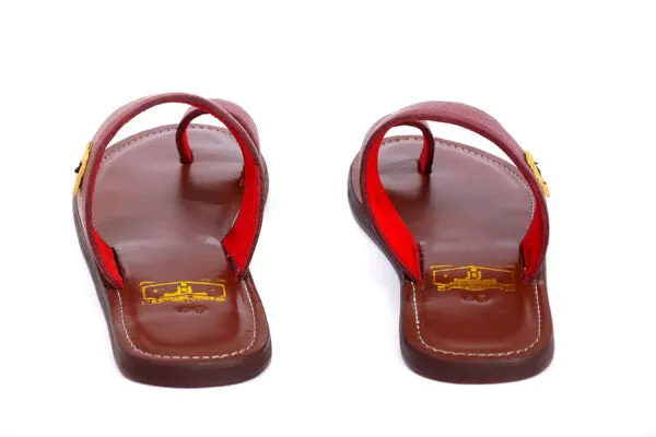 Adekorato Straight leather open Slipper