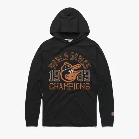 Baltimore Orioles 1983 World Series Champs Lightweight Hoodie