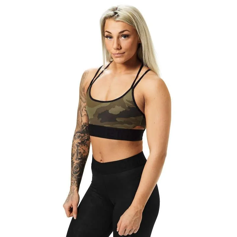 Better Bodies Astoria Sports Bra - Dark Green Camo