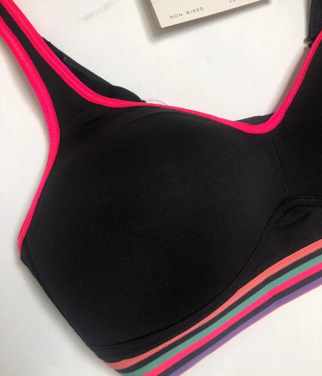 Carbon High Impact Sports Bra