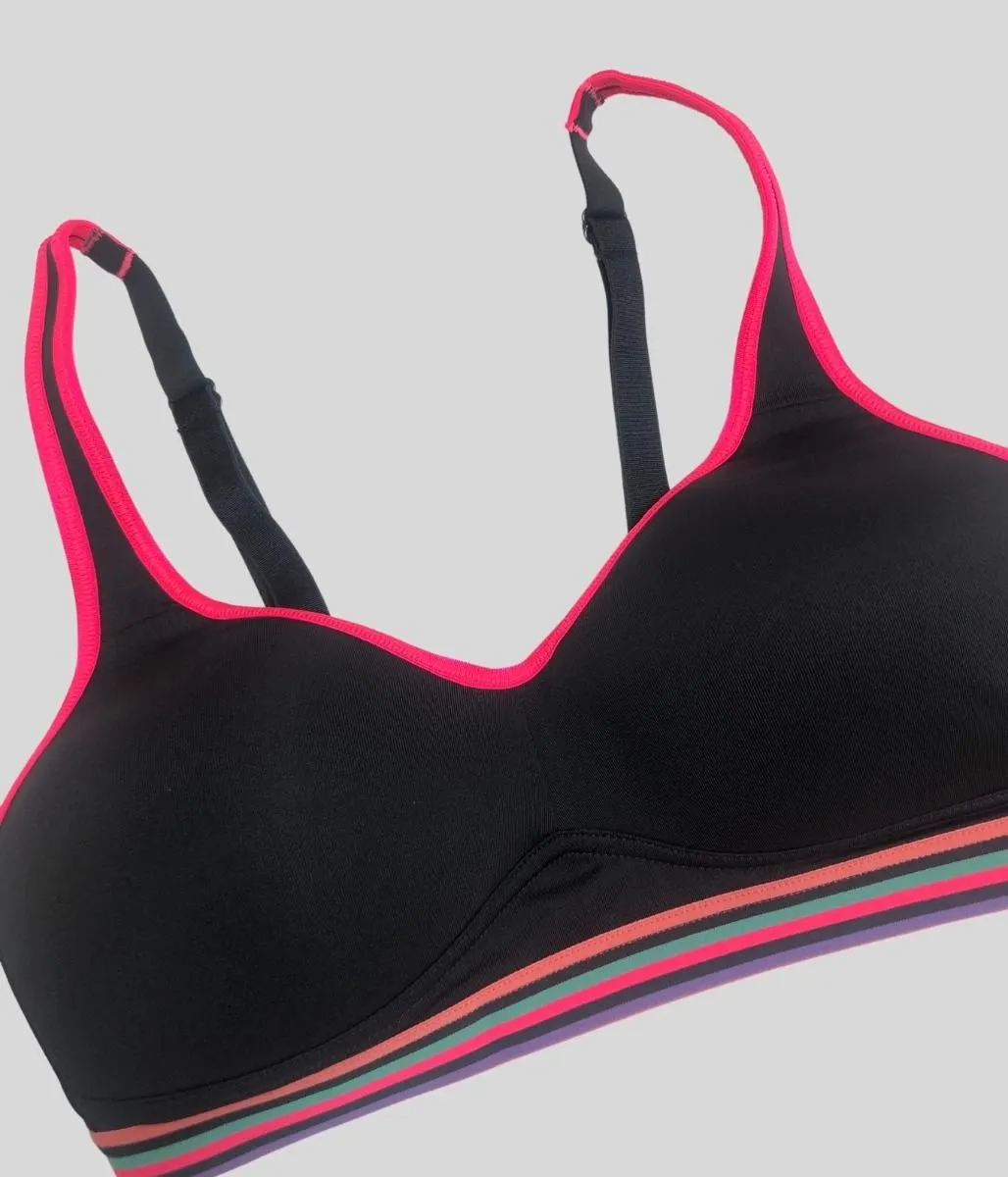 Carbon High Impact Sports Bra