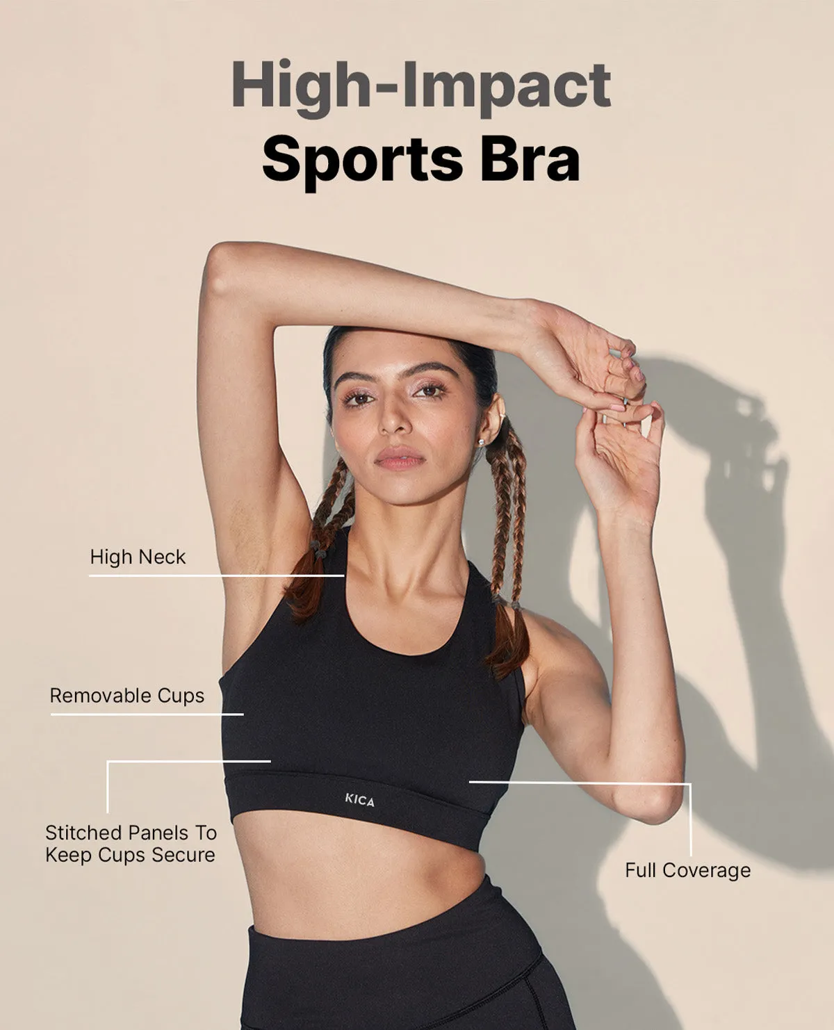 High Impact & Full Coverage Crostini Sports Bra