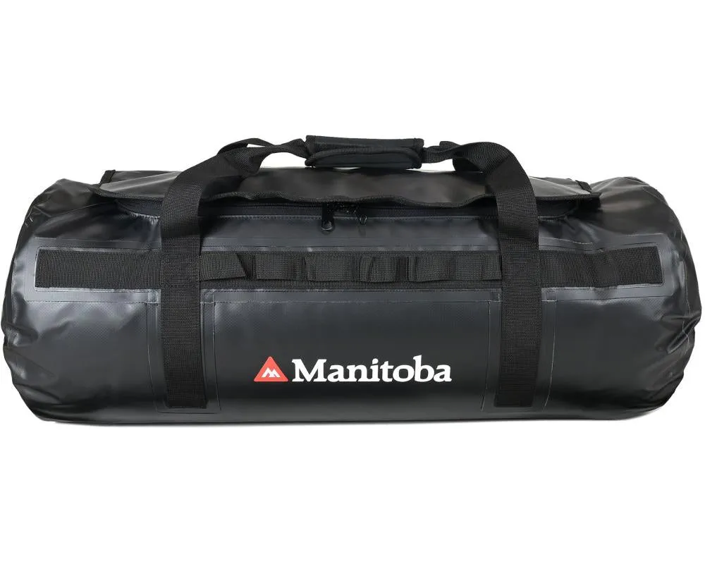 Manitoba 45L Gear Bag - Waterproof Travel Backpack/Duffle Bag | Black