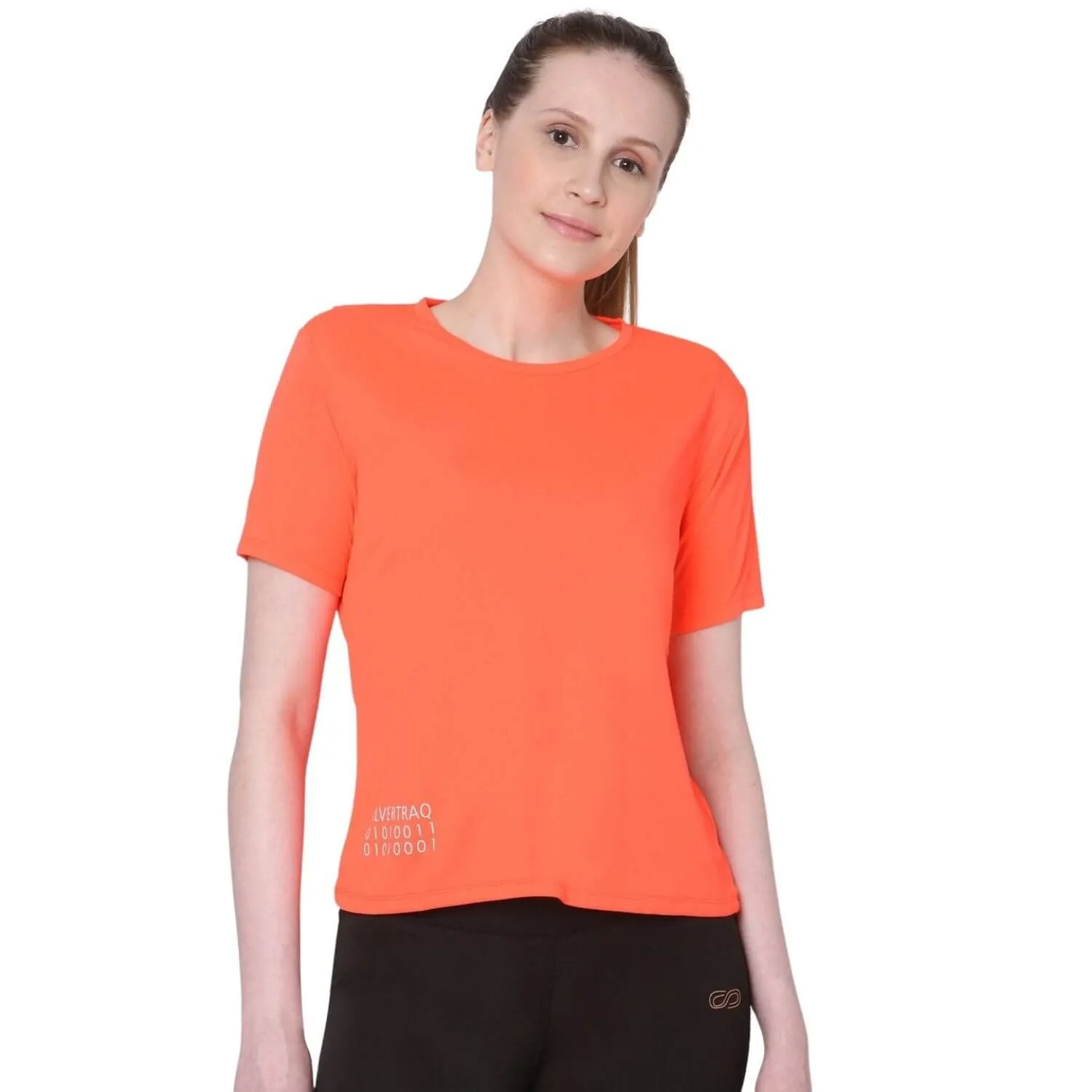 Silvertraq Script Tee Neon Orange