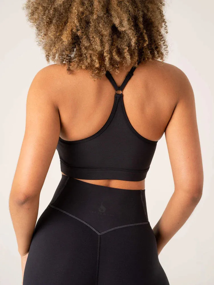 STRIDE SPORTS BRA - BLACK