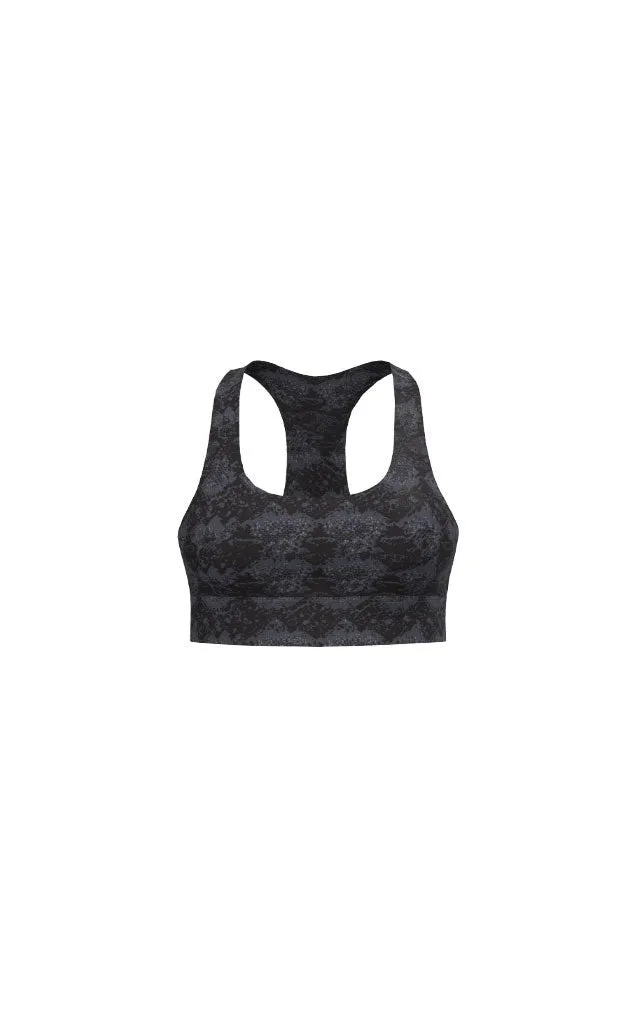 Vitality Revive Racer Bra - Midnight Serpent